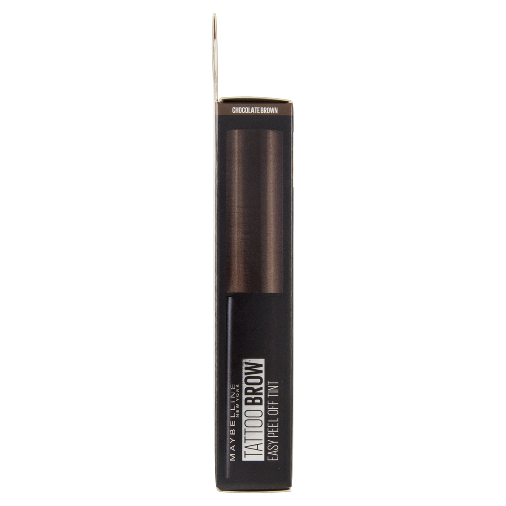 Maybelline New York Tinta Sopracciglia Tattoo Brow Peel-Off, Dura fino a 3 Giorni, Chocolate Brown